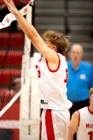 2024-11-04 McLean varsity boys volleyball vs Marshall in Distric