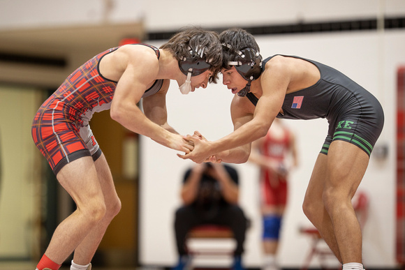 McLean varsity-JV wrestling vs Herndon and Wakefield 2023-01-06
