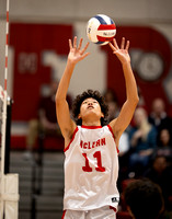 2024-11-04 McLean varsity boys volleyball vs Marshall in Distric