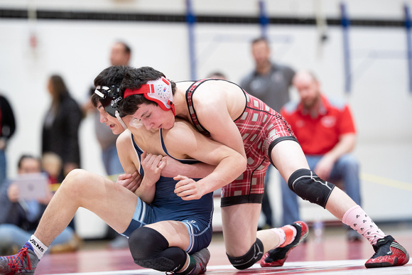 McLean varsity wrestling at Districts