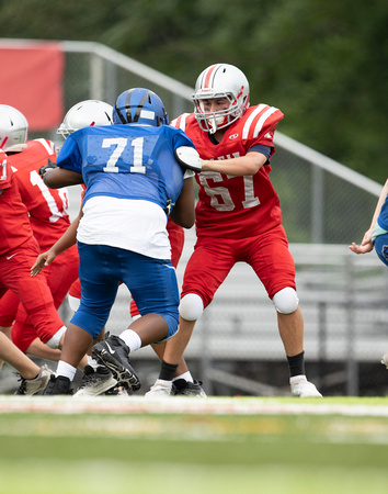 McLean freshman football scrimmage vs West Potomac 2022-08-25