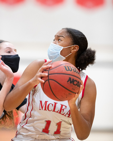 McLean JV girls basketball vs Centreville 2020-12-29
