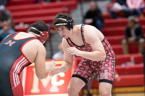 McLean varsity wrestling at Districts