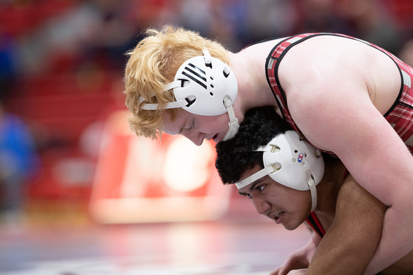 McLean varsity wrestling at Districts