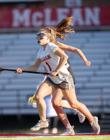 McLean varsity girls lacrosse vs Langley 2023-04-10