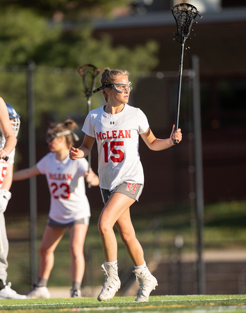 McLean varsity girls lacrosse vs Langley 2023-04-10