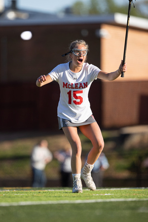 McLean varsity girls lacrosse vs Langley 2023-04-10