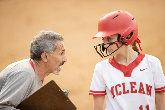 McLean varsity softball vs Wakefield 2023-05-05
