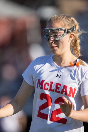 McLean varsity girls lacrosse vs Langley 2023-04-10