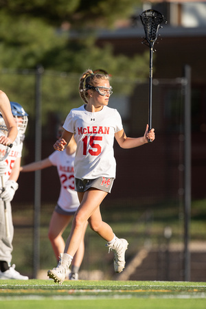 McLean varsity girls lacrosse vs Langley 2023-04-10