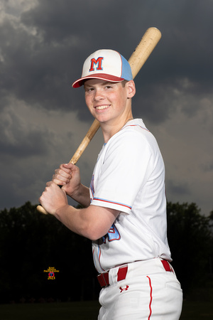 Marshall HS varsity baseball seniors 2023-04-27
