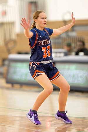 2025-01-25 Potomac JV girls basketball vs Flint Hill