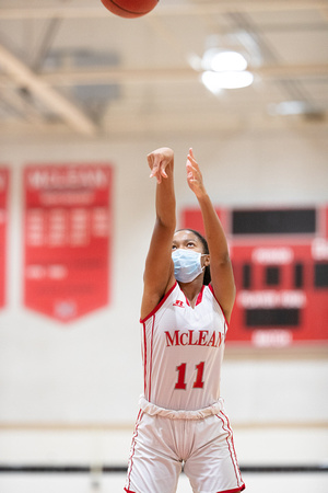 McLean JV girls basketball vs Centreville 2020-12-29