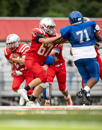 McLean freshman football scrimmage vs West Potomac 2022-08-25