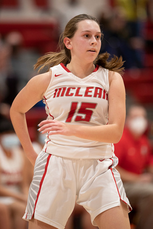 McLean JV girls basketball vs Chantilly 2022-01-10