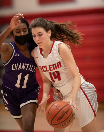 McLean JV girls basketball vs Chantilly 2022-01-10