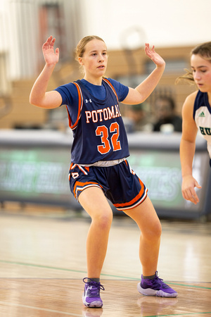 2025-01-25 Potomac JV girls basketball vs Flint Hill