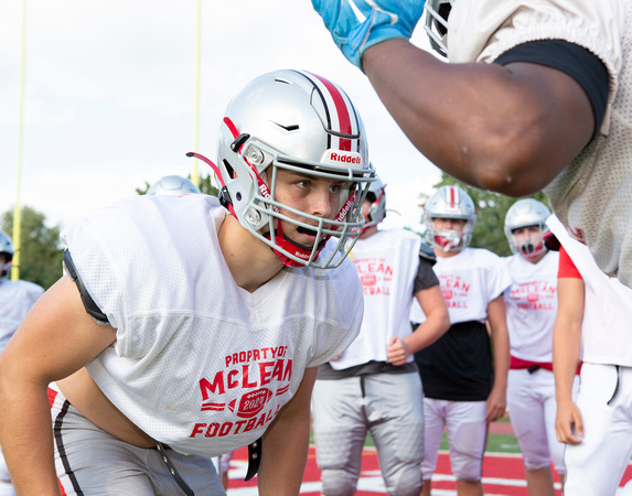 2024-08-20 McLean varsity football practice