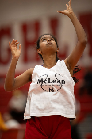 2023-11-20 McLean freshman girls basketball scrimmage vs Lake Br