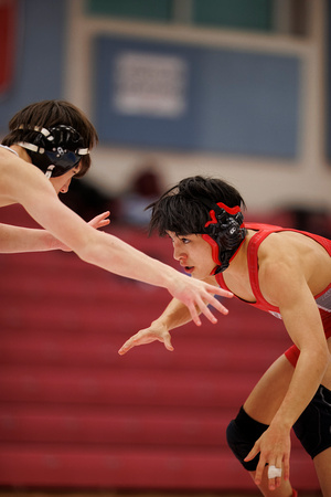 2024-01-17 McLean varsity wrestling at Marshall