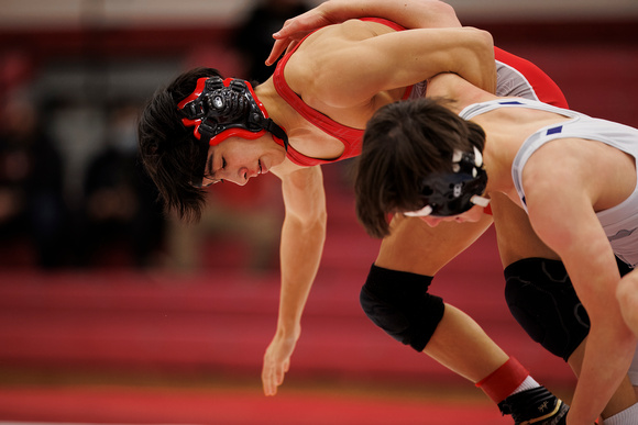 2024-01-17 McLean varsity wrestling at Marshall