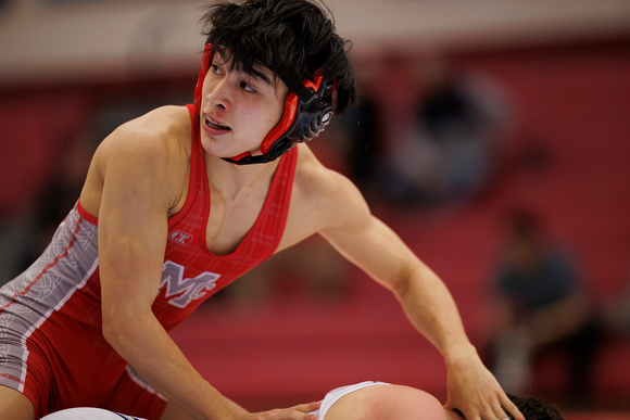 2024-01-17 McLean varsity wrestling at Marshall