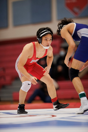 2024-01-17 McLean varsity wrestling at Marshall
