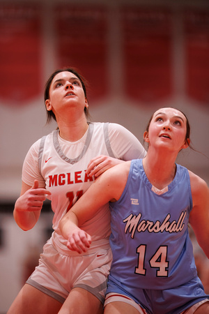 2024-01-30 McLean varsity girls basketball vs Marshall