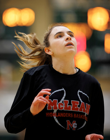 2024-02-16 McLean varsity girls basketball vs Langley in Distric