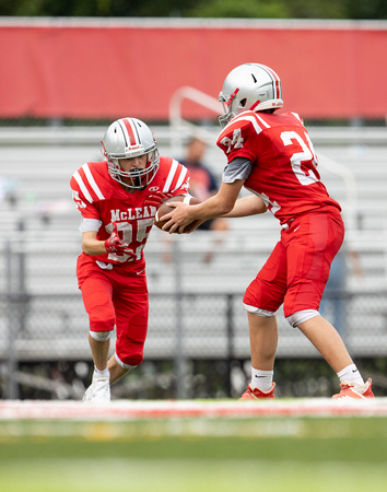 McLean freshman football scrimmage vs West Potomac 2022-08-25