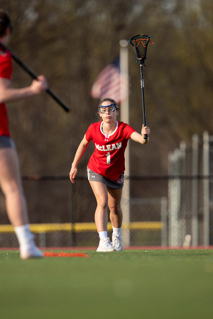 McLean varsity girls lacrosse vs Langley 2022-04-11