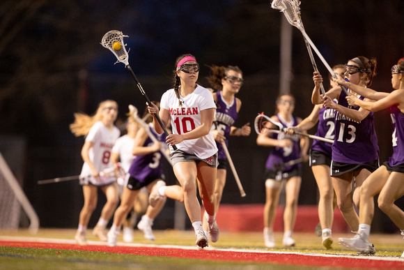 McLean varsity girls lacrosse vs Chantilly 2022-03-18