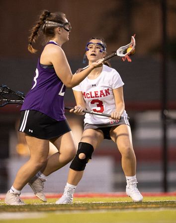 McLean varsity girls lacrosse vs Chantilly 2022-03-18