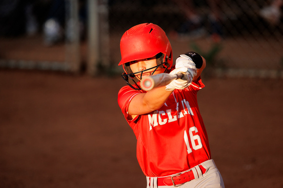 2024-04-15 McLean varsity softball vs O’Connell