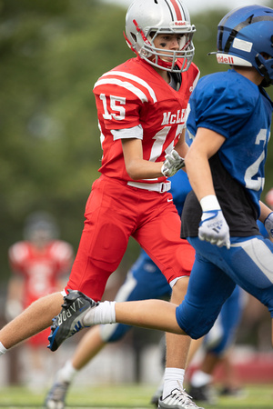 McLean freshman football scrimmage vs West Potomac 2022-08-25