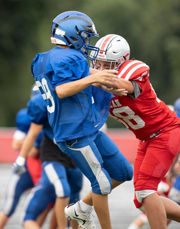 McLean freshman football scrimmage vs West Potomac 2022-08-25