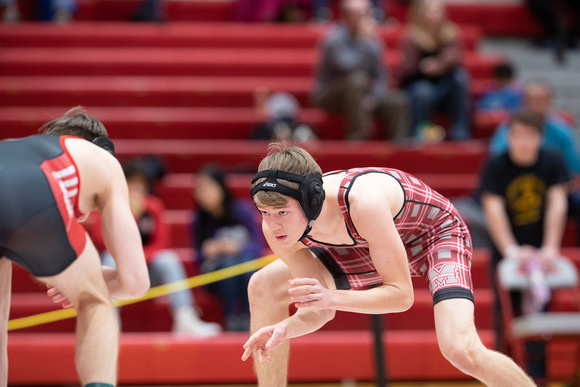 McLean varsity wrestling at Districts