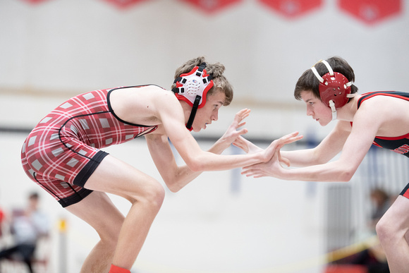 McLean varsity wrestling at Districts