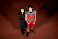 2024-11-07 McLean varsity football seniors with families