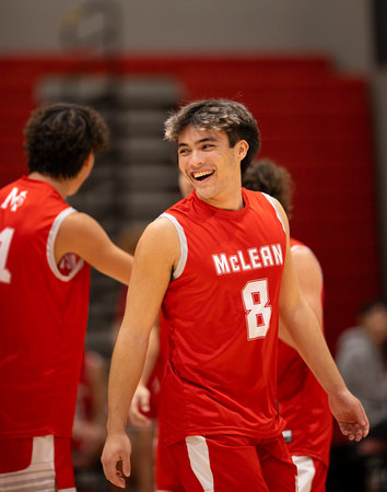2024-10-14 McLean varsity boys volleyball vs Meridian