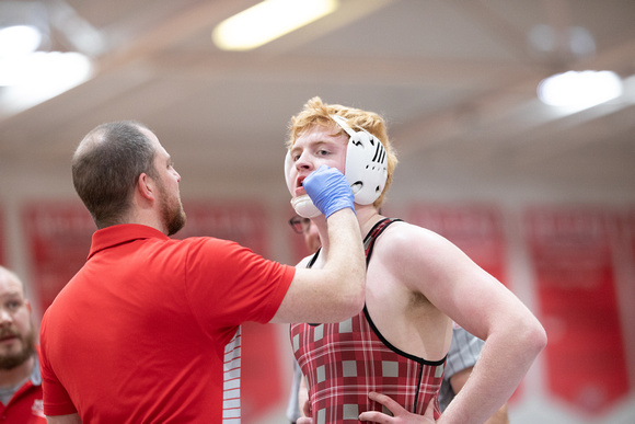 McLean varsity wrestling at Districts