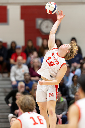 2024-11-16 McLean varsity boys volleyball vs Grassville in State