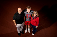 2024-11-07 McLean varsity football seniors with families