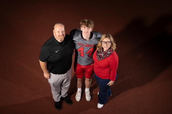 2024-11-07 McLean varsity football seniors with families