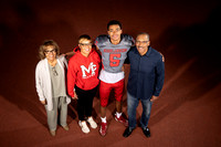 2024-11-07 McLean varsity football seniors with families