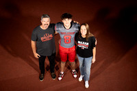 2024-11-07 McLean varsity football seniors with families