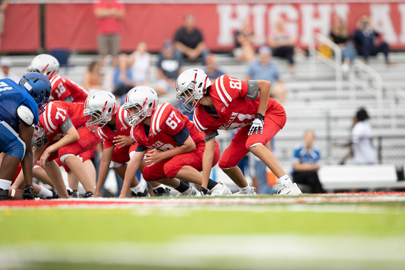 McLean freshman football scrimmage vs West Potomac 2022-08-25