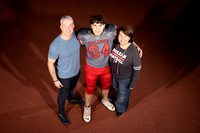 2024-11-07 McLean varsity football seniors with families
