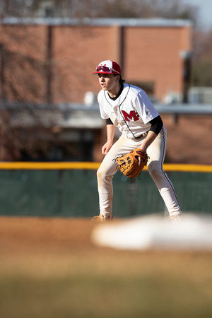 McLean varsity baseball scrimmage vs St. Albans 2022-03-08