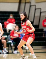 McLean varsity girls basketball in District semifinals vs Langle